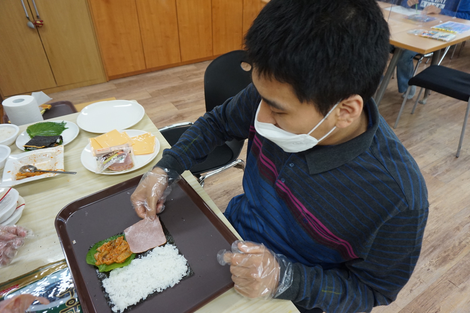 장애인주간보호시설 요리활동 
